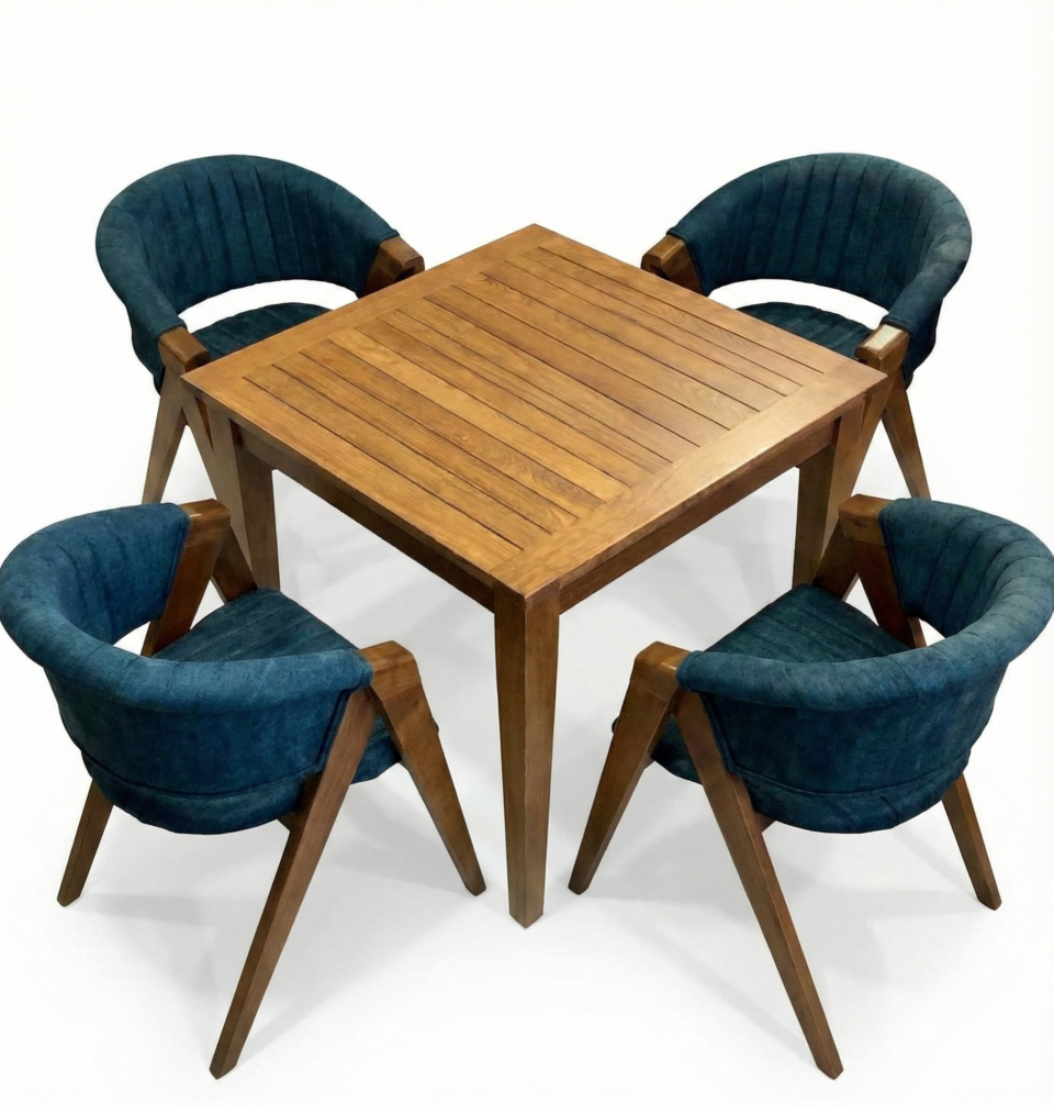 Outdoor High-Table Beechwood Set