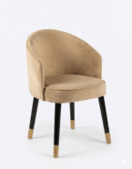 Outdoor beechwood chair with water-resistant fabric