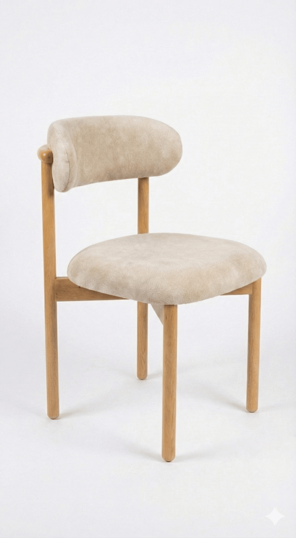 Outdoor beechwood chair with imported fabric