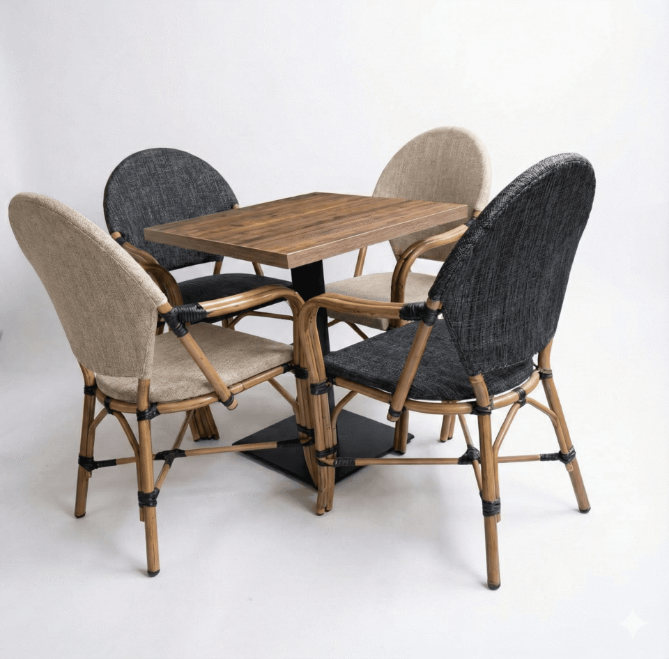 Outdoor steel set – 5 pieces