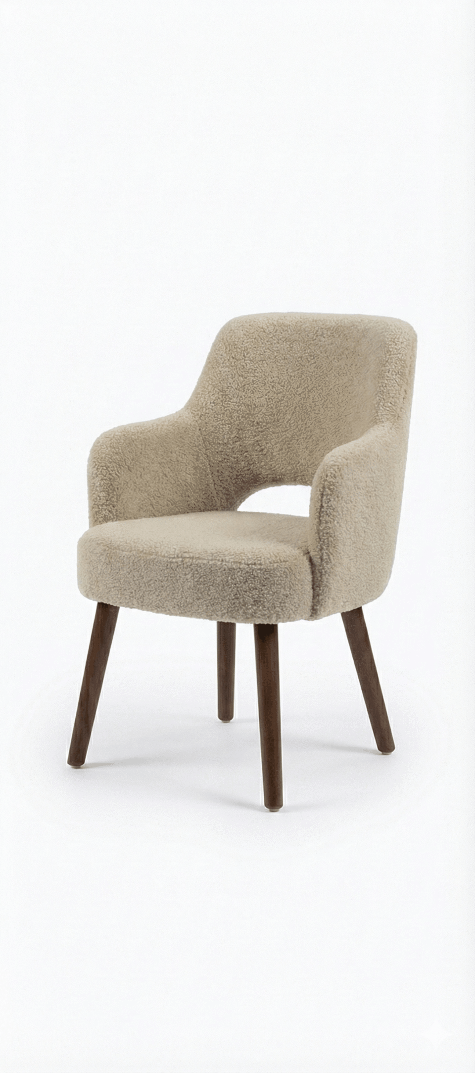 Outdoor beechwood chair with water-resistant fabric